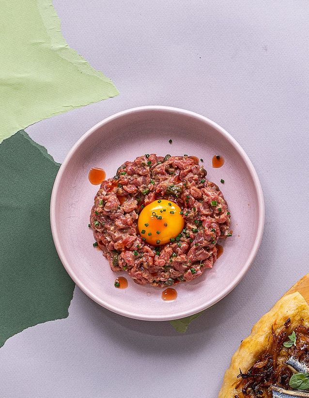 Beef tartare with anchovies
