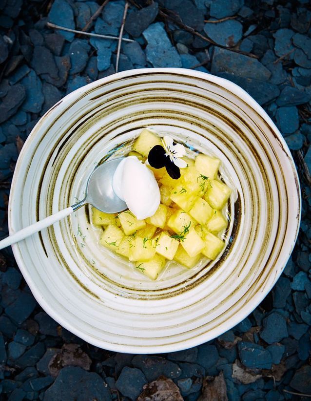 Pineapple and fennel infusion