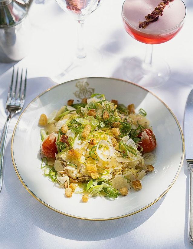 Artichoke salad with parmesan pepper