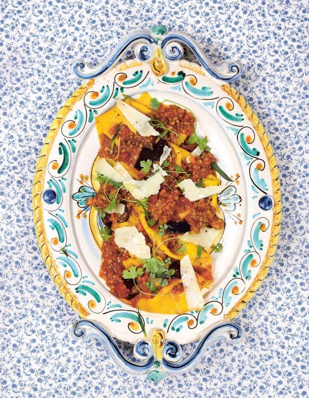 Deconstructed lasagna