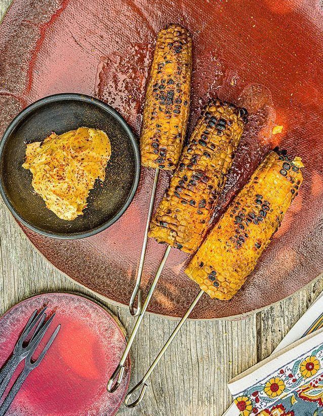 Grilled Corn and Chili Butter