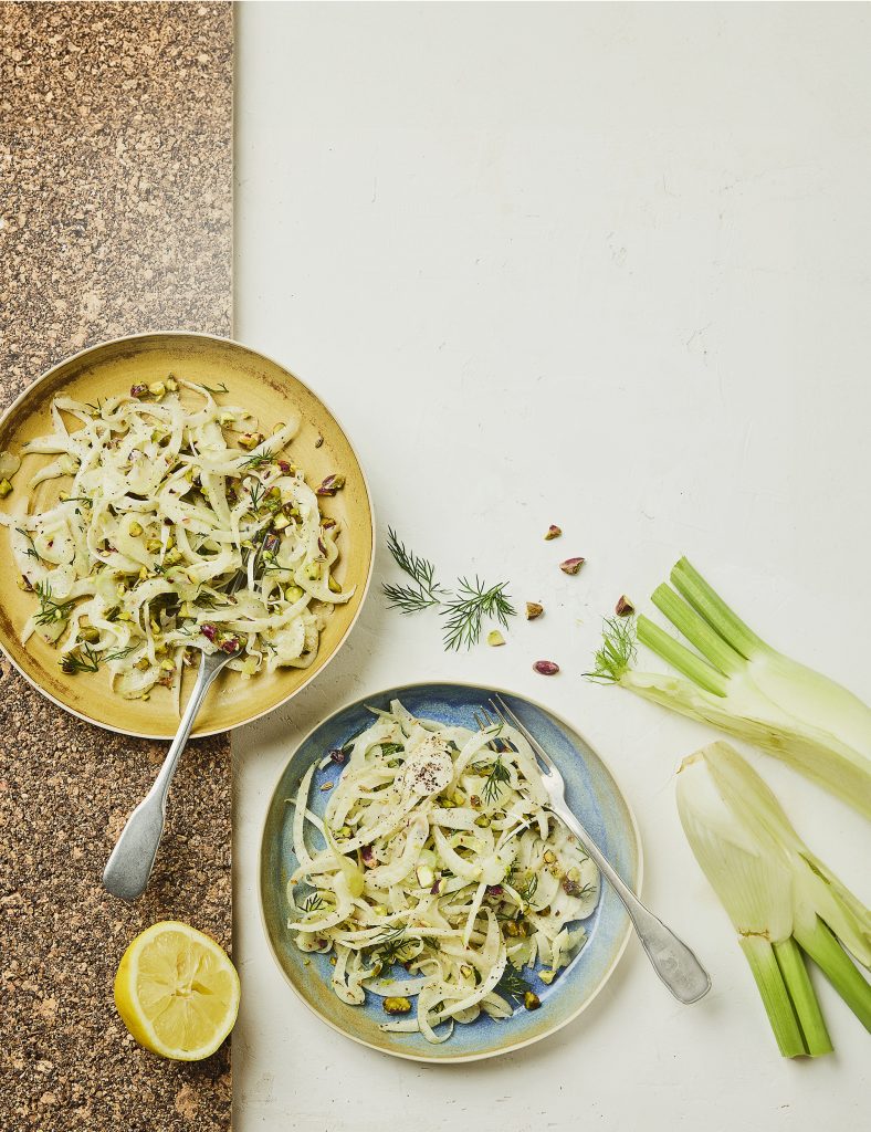 Fennel, pistachio and sumac salad 


