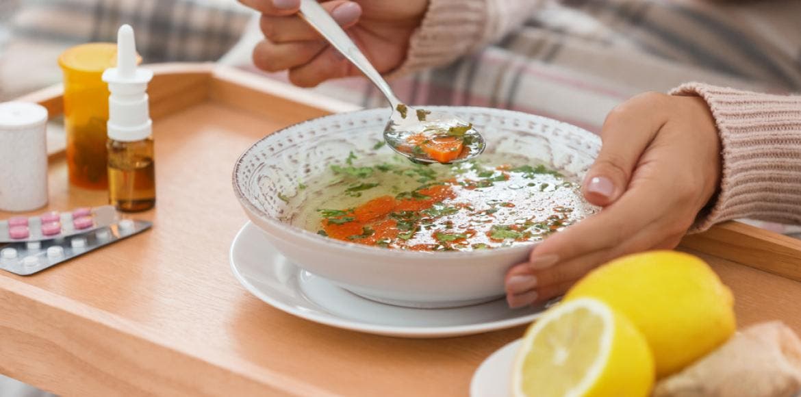 How soup heals colds