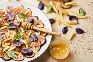 Fig and Gruyère carpaccio