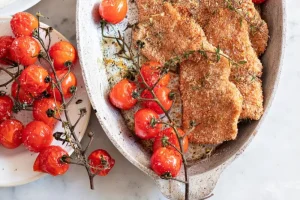Small breaded chicken cutlets