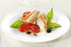 Grilled red gurnard
