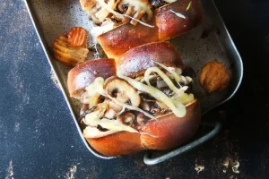 Chicken rolls with Maroilles AOP