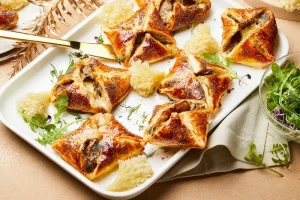 Forest puff pastries with Tête de Moine AOP