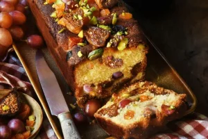Condensed milk and dried fruit cake