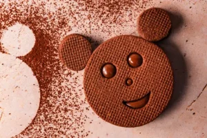 Chocolate bear shortbread, the recipe for children