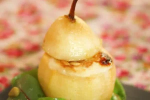 Roasted pear with Banon AOP