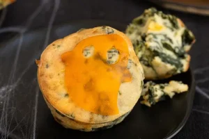 Spinach and Mimolette Muffins