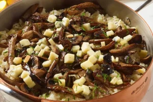 Forest risotto with Morbier AOP