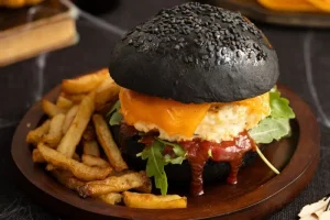 Mimolette Halloween Burger