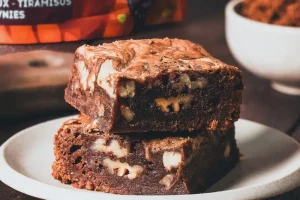 Chocolate brownie with brown Muscovado